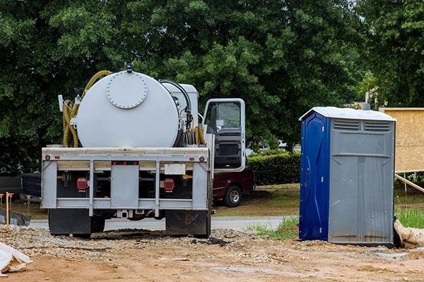 Portable restroom rental service in Muncie